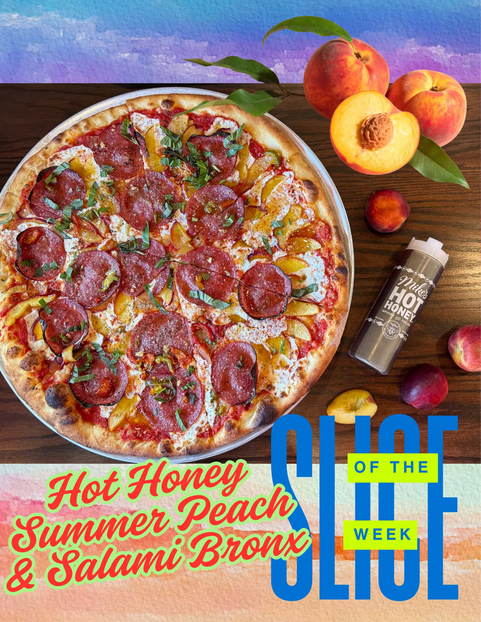 Hot Honey Peach & Salami